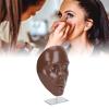 5D Silicone Makeup Practice Face Teaching Face Eye Cosmetic Mannequin Board for Cosmetology (Black) view 3