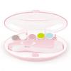 Baby Nail File Clippers Electric: Baby Nail Trimmer Electric Kit Fingernails Toes Care Manicure 6-in-1 Set with LED Light Safe for Newborn Kids and Adult Pink view 1