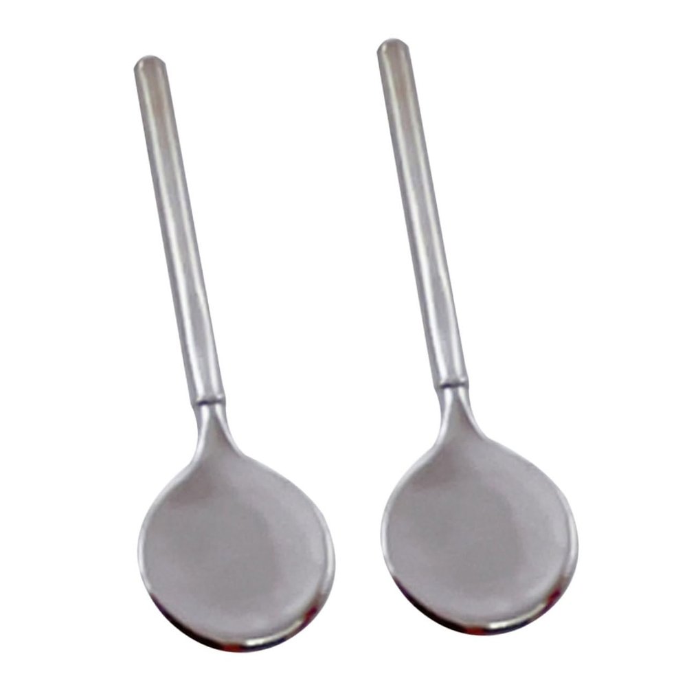 HONMEET 2pcs Metal Skincare Spatula Zinc Alloy Mini Spoons for Cream and Lotion Application Tools for Even Coverage and Easy Travel