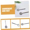 HONMEET 2pcs Metal Skincare Spatula Zinc Alloy Mini Spoons for Cream and Lotion Application Tools for Even Coverage and Easy Travel view 3