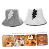 WRITWAA 2pcs Breathable Sauna Hats for Women Comfortable Felt Bucket Hats for Shower and Sauna Sessions for Use view 2