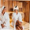 WRITWAA 2pcs Breathable Sauna Hats for Women Comfortable Felt Bucket Hats for Shower and Sauna Sessions for Use view 4