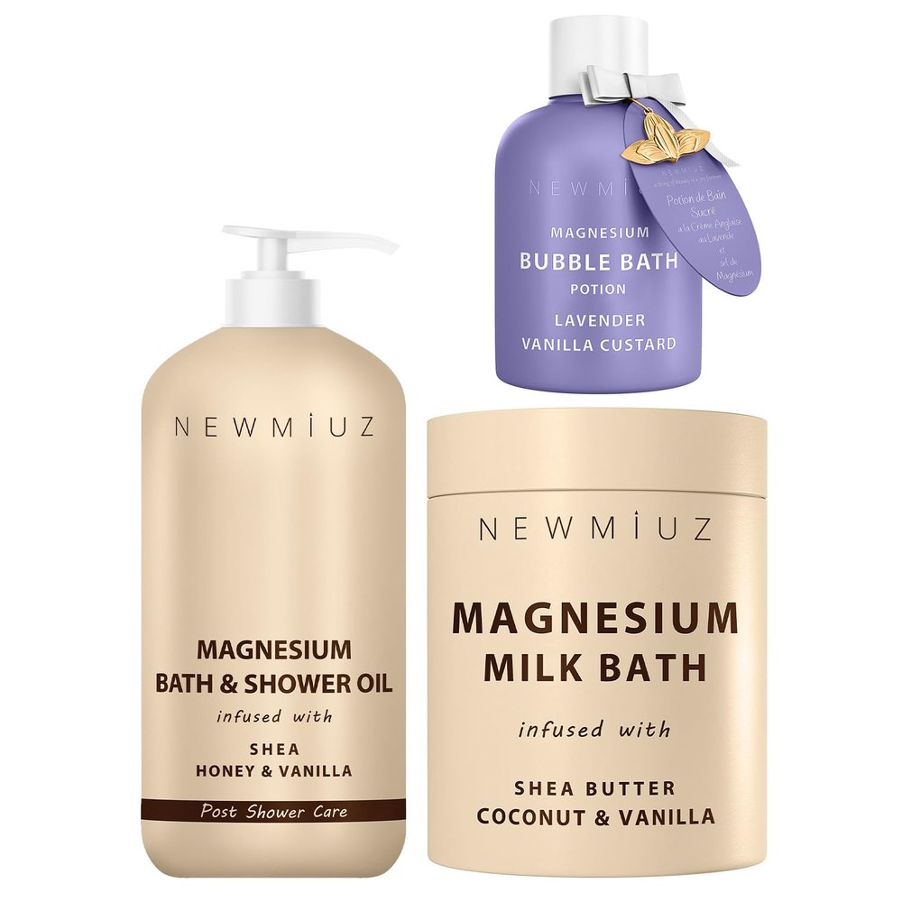 New Miuz Luxurious Magnesium Bath Set Pack of 3