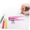 Baluue 4pcs Portable Pencil Sharpener Lightweight Dual-Sided Handheld Sharpener for Eyebrow and Lip Liner Pencils Convenient Tool for Boy Girl and Adults view 3