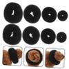 Baluue 8pcs Hair Bun Makers Reusable Donut for Elegant Hairstyles Small Medium Large Extra Large for Women Easy Diy Hair Accessories view 3