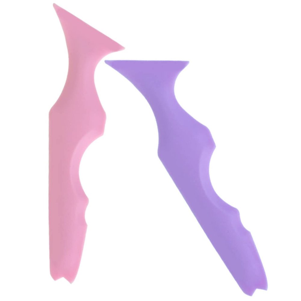 Baluue 2pcs Silicone Eyeliner Stencils Lipstick Aids Quick Makeup Tools for Precise Application Easy to Clean Soft Ergonomic Design Suitable for Beginners