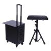 JJENXYYDS Portable 3 Drawers Rolling Makeup Case,Cosmetic Case Salon Barber Case Traveling Cart with 4 Universal Wheels & Handles,for Tattoo Artist, Beauty Salon, Beauty Studio,Modern view 1