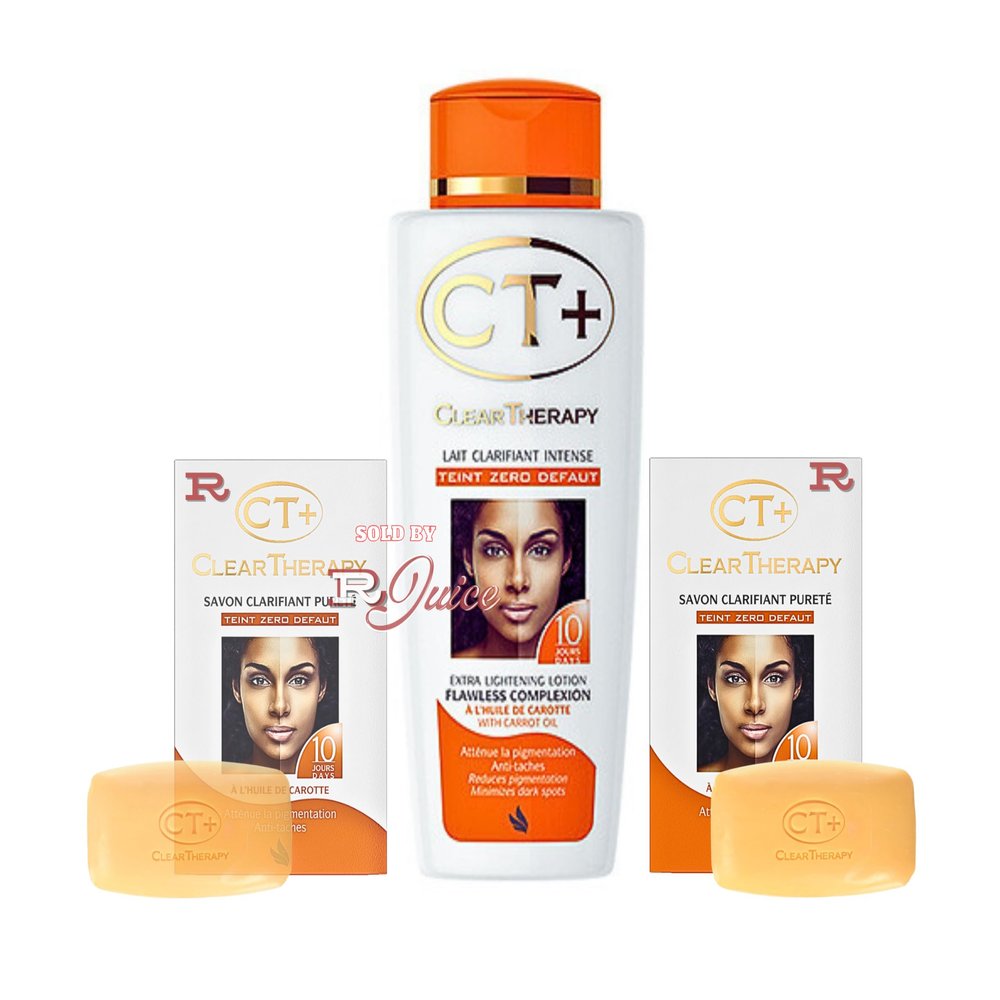 Bar Soap Carrot Oil 2 PCS | With 1 Jar CW Cream 500ML 1 PCS | 3 Pack Combo Set