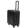 JJENXYYDS Professional Makeup Case Organizers,3 in 1 Rolling Makeup Case with Drawers 360 Swivel Rolling Cosmetic Case Travel for Salon Barber, Artists,Tattoo Artist view 1