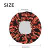 Bacon Pattern print Bath cap Large bath cap Fit for all lengths of hair Protects hair bath cap Reusable view 4