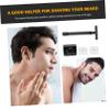MERRYHAPY Handle Razor Men's Beard Clean Shaver Tool Double-sided Face Shaver for Dad's Birthday view 3