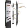 2-Tip Eyebrow Pen, Eyebrow Pencil Dual-Ended Microblading Eyebrow Pen with Micro Fork Tip and Precise Brush-Tip, Natural Hair-Like Brows Waterproof and Long Lasting for All Day (01# Light Brown) view 1
