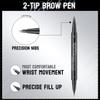 2-Tip Eyebrow Pen, Eyebrow Pencil Dual-Ended Microblading Eyebrow Pen with Micro Fork Tip and Precise Brush-Tip, Natural Hair-Like Brows Waterproof and Long Lasting for All Day (01# Light Brown) view 2