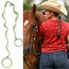 2 Packs (1pc16"+1PC 25") Yellow & Aqua Hair Ties No Metal Hook for Women, Elastic Pony Tail Wrap Tie No Damage for Long Thick Curly Hair Strong Braided Ponytail Holders for Swim view 2