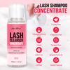Lash Shampoo Concentrate 100 ml/3.4 fl.oz Lash Cleanser Concentrate Oil Free Eyelash Extension Shampoo for Salon Home Eyelash Care-Can Make 20 bottles of 60ml Lash Shampoo,Rose view 2