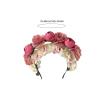 jojobasec Bride Garlands Party Wedding Flower Headband Beach Headwear Hairband Girl Hair Accessory Women Head Hoop view 3