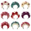 jojobasec Bride Garlands Party Wedding Flower Headband Beach Headwear Hairband Girl Hair Accessory Women Head Hoop view 4