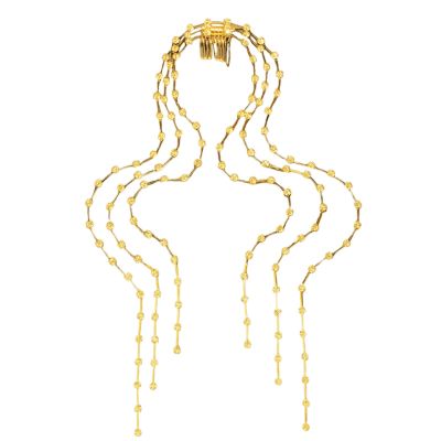 jojobasec Glinting Hair Jewelry Queen Jewelry Hair Chain for Pageants Proms Bridal Wedding Bridal Wedding Headwear