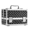 Leeora&Leekoo Makeup Train Case with Lighted Mirror,Portable Makeup Box Organizer (Black) view 1