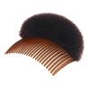 Bump It Up Volume Hair Styling Clip Bun Maker Hair Insert Tool Multifunctional Hair Accessories With Comb for Women Instantly Hairstyle Brown view 1