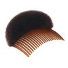 Bump It Up Volume Hair Styling Clip Bun Maker Hair Insert Tool Multifunctional Hair Accessories With Comb for Women Instantly Hairstyle Brown view 3