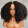 Hesperis 250 Density 4B/4C Afro Kinky Curly U Part Wig Human Hair 1X3 Middle Part Brazilian Hair Heavy Density Curly U Part Wigs (20inch, 200density) view 1