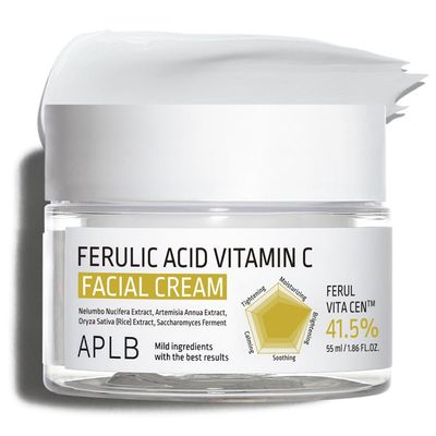 APLB Ferulic Acid Vitamin C Facial Cream | FERUL VITA CEN 41.5% 1.86 FL.OZ/Korean Skincare, Antioxidant, Wrinkle care, Dark spots, Elasticity care, Helps with skin discoloration