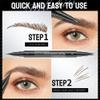 2-in-1 Double-ended Eye Brow Pencils with 2 Tips and Precise Brush Tip, Waterproof Last All-Day, Microblading Eyebrow Pen (Black) view 3