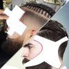 5 Piece Beard Shaper Abs Combi Beard Styling Kit for Mustache, Set Tool Beard Styling Board for Hairline Design Card Neck Bearded, Beard Mustache Combs (White) view 3