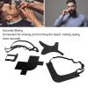 5 Piece Beard Shaper Abs Combi Beard Styling Kit for Mustache, Set Tool Beard Styling Board for Hairline Design Card Neck Bearded, Beard Mustache Combs (Black) view 2