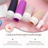 17Pcs Travel Bottles Set, Silicone Travel Bottle, Leak Proof Travel Bottles, Refillable Travel Toiletry Container for Shampoo Conditioner Lotion Body Wash, BPA Free (Purple) view 3