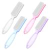 Ptwola 4 Pack Long Handle Grip Nail Brush Plastic Fingernail Cleaning Brush Multicolor Small Pedicure Scrubbing Tools Kit Toes and Nails Soft Manicure Polish Brush for Women Men Nail Clean Up view 1
