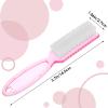 Ptwola 4 Pack Long Handle Grip Nail Brush Plastic Fingernail Cleaning Brush Multicolor Small Pedicure Scrubbing Tools Kit Toes and Nails Soft Manicure Polish Brush for Women Men Nail Clean Up view 2