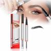2024 New 2-in-1 Eyebrow Pencil with Gel,Waterproof Magic Eyebrow Pencil,Dual-Ended 3D Microblading Eyebrow Pen with 4 Tip & Eyebrow Brush, Makeup Long-Lasting Eyebrow Pen for Women (Black) view 1