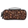 HMNBCD Makeup Bag for Women Funny Roasted Coffee Beans Printed Travel Cosmetic Bag for Women Waterproof Leather Cosmetic Bag Large Capacity Pen Bag view 1