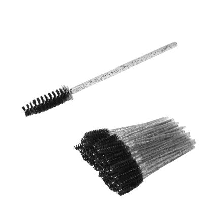Disposable Colourful Eyelash Brushes, Portable Mascara Brush Wands Applicator, Eye Lash Eyebrow Extensions Tool for Eyelash Extensions (Black)