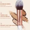10pcs Makeup Brushes Set, Premium Portable Marble Face Makeup Brush Set, Setting Powder Eyeshadow Makeup Brush Tool for Women (Black bristles) view 3