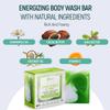 BAMBOEARTH Solid Moisturizing Body Wash Bar Soap  Natural Dry Gel Bodywash Shower Bars With Plant Based Essential Oil And Zero Waste Packaging - Use With Hair Shampoo & Conditioner (Mint & Chamomile) view 2