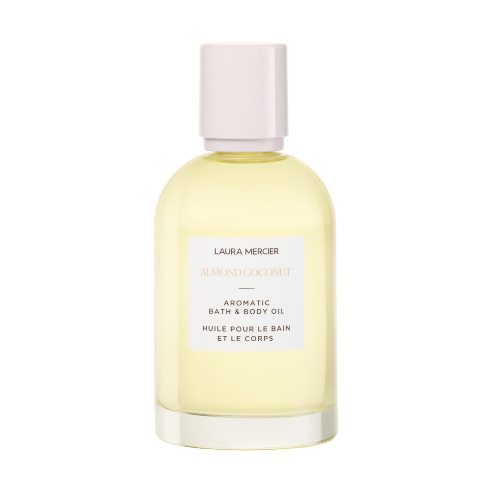 Laura Mercier Aromatic Bath & Body Oil, 48HR Hydration, Smooths, Softens and Brightens Skin, Luxurious, Almond Coconut