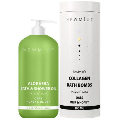New Miuz Luxurious Honey Bath Set Pack of 2