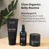 Glow Organics Stretch Mark Cream Belly Butter, Scrub and Oil, 3-Step Pregnancy Skin Care Kit, Belly Butter for Stretch Marks, Organic, Pregnancy & Baby Registry Must Haves, Mother To Be Gift. view 4