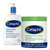 Cetaphil Hydrating Body Moisturizing Cream for Dry to Very Dry, Sensitive Skin, 20 oz, Fragrance Free + Cetaphil Face Wash, Daily Facial Cleanser for Sensitive, Combination to Oily Skin, 20 oz view 1