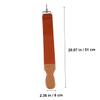 TOYZFRIENDY Leather and Canvas Double-layer Razor Strop with Hanging Buckle for Straight Razor Sharpening Home Barber Use view 2
