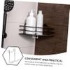STOBAZA Razor Wall Holder Hair Tool Organizer Wall Mount No Drill Shelves Razor Hanger Hair Appliance Organizer view 2
