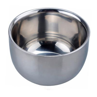 FOMIYES Stainless Steel Shaving Bowl Heat Insulated Men Shaving Soap Cup for Home and Barber Use