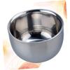 FOMIYES Stainless Steel Shaving Bowl Heat Insulated Men Shaving Soap Cup for Home and Barber Use view 2