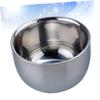 FOMIYES Stainless Steel Shaving Bowl Heat Insulated Men Shaving Soap Cup for Home and Barber Use view 3