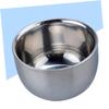 FOMIYES Stainless Steel Shaving Bowl Heat Insulated Men Shaving Soap Cup for Home and Barber Use view 4