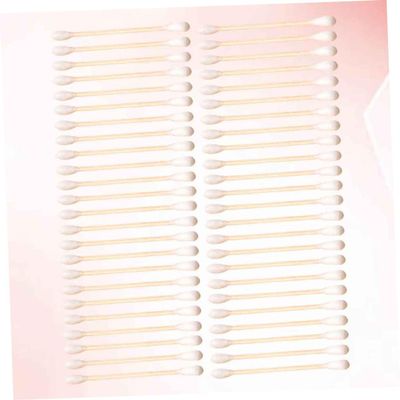FOMIYES 300pcs Double-headed Cosmetic Cotton Swabs Soft Cotton Sticks for Makeup Removal Personal Care for Home Use Travel Safe for Skin Tool