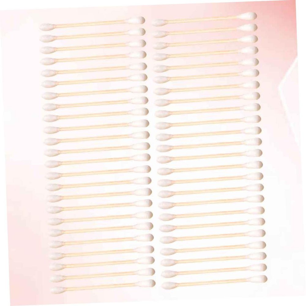 FOMIYES 300pcs Double-headed Cosmetic Cotton Swabs Soft Cotton Sticks for Makeup Removal Personal Care for Home Use Travel Safe for Skin Tool